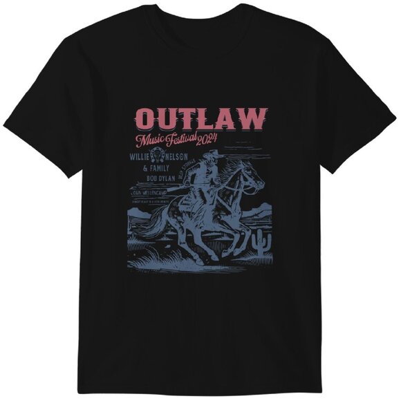 Outlaw Music Festival 2024 Shirt – Willie Family Summer Tour Unisex Tee - Picture 1 of 5
